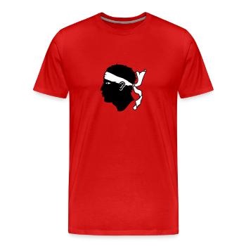 Korsika - Männer Premium Bio T-Shirt - Rot - Vorne - Damien (186cm)