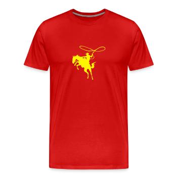 cowboy - T-shirt bio Premium Homme - rouge - Devant - Damien (186cm)
