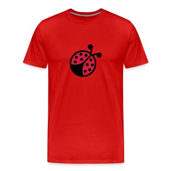 Ladybug - Men's Premium Organic T-Shirt - red - Front - Damien (186cm)