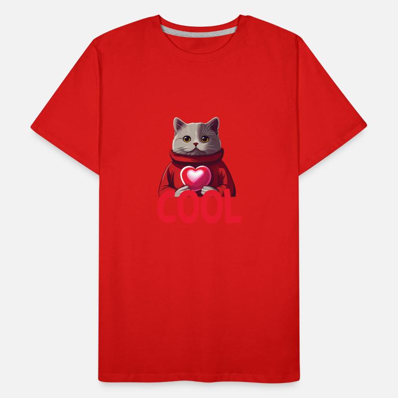 Cool Katze - Cool Cat Männer Premium Bio T-Shirt