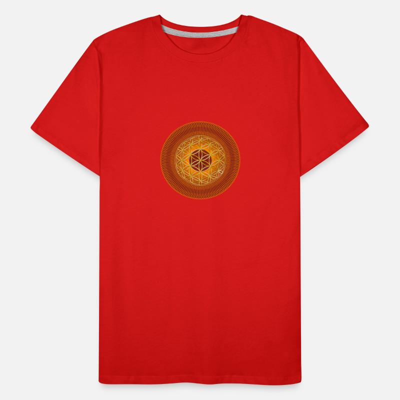 Blume des Lebens - Spirograph Männer Premium Bio T-Shirt