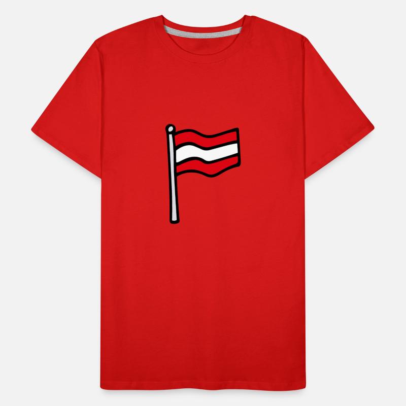 Austria Flag Men's Premium Organic T-Shirt