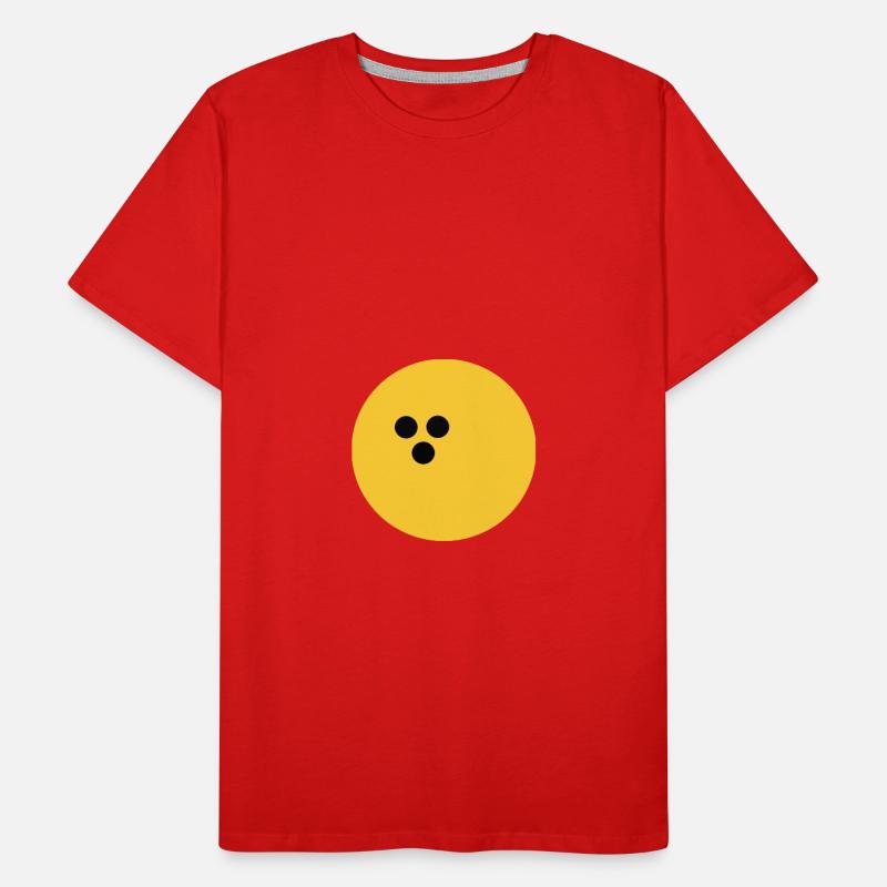 Boule de bowling, jaune de bowling T-shirt bio Premium Homme