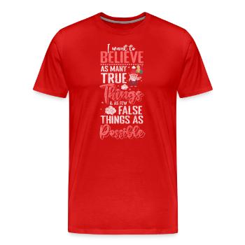 Gnome Conte de fées Leprechaun - T-shirt bio Premium Homme - rouge - Devant - Damien (186cm)