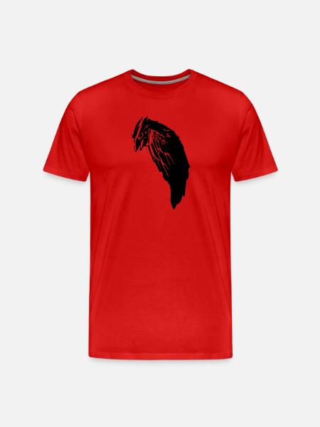 Black Crow Raabe - Men's Premium Organic T-Shirt - red