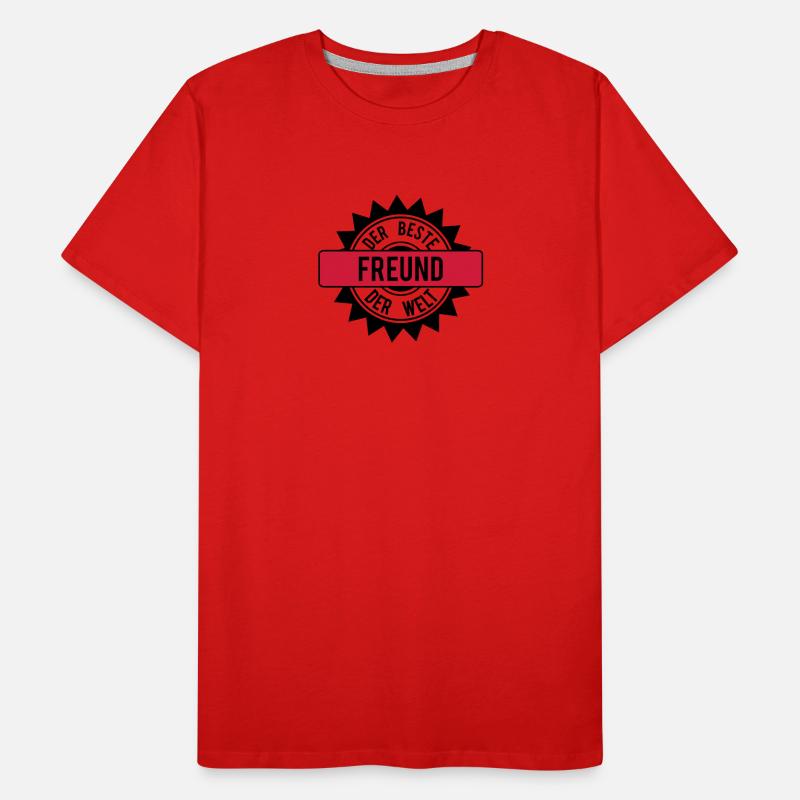 der beste freund 2c Männer Premium Bio T-Shirt