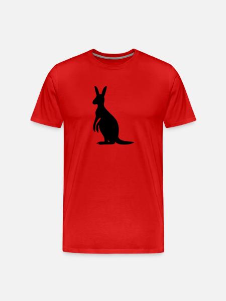 kangaroo - Men's Premium Organic T-Shirt - red