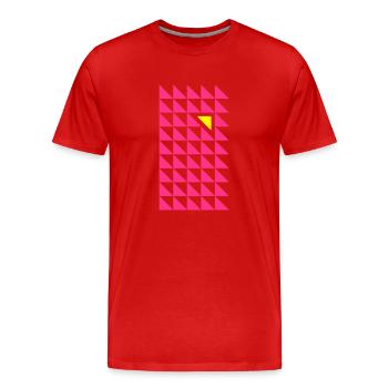 Gegen den Strom - Männer Premium Bio T-Shirt - Rot - Vorne - Damien (186cm)