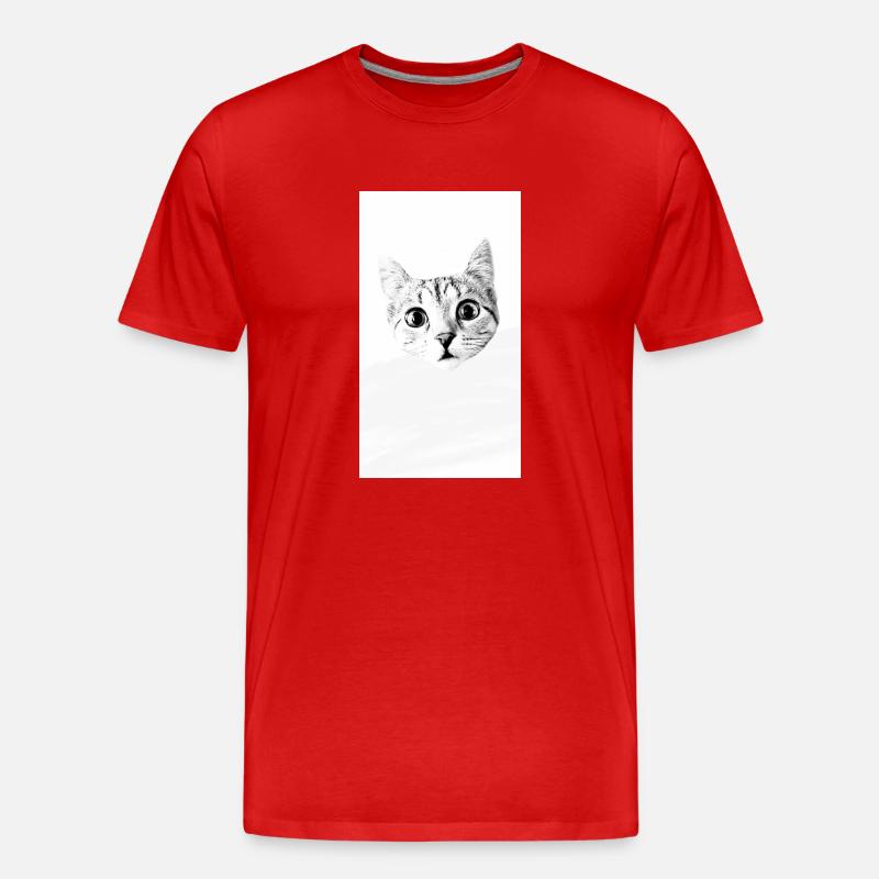 Kitty "mina" - Männer Premium Bio T-Shirt - Rot