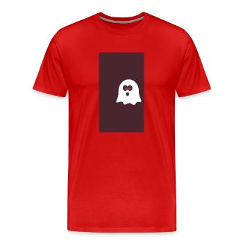 geist - Männer Premium Bio T-Shirt - Rot - Vorne - Damien (186cm)