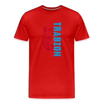 Trabzonlu Göktürkish Trabzon Türkei Urlaub - Männer Premium Bio T-Shirt - Rot - Vorne - Damien (186cm)