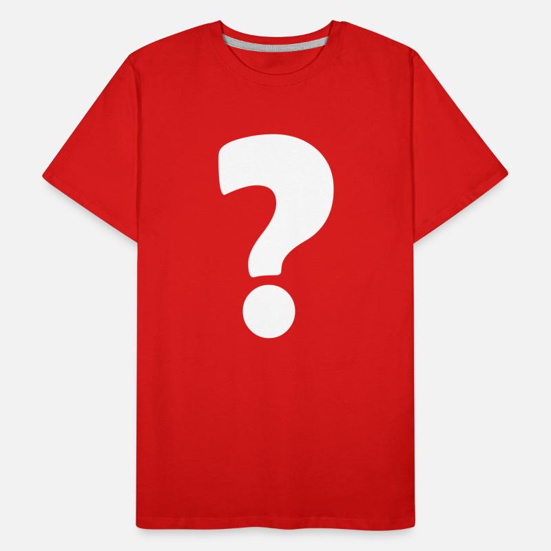 fragezeichen 1 Männer Premium Bio T-Shirt