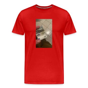 I don't have more, there's the rest another time🤣 - Men's Premium Organic T-Shirt - red - Front - Damien (186cm)