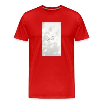 SOURIRE - T-shirt bio Premium Homme - rouge - Devant - Damien (186cm)