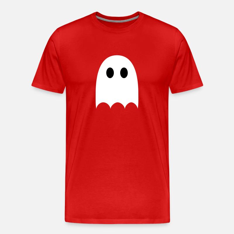 Gespenst - Männer Premium Bio T-Shirt - Rot