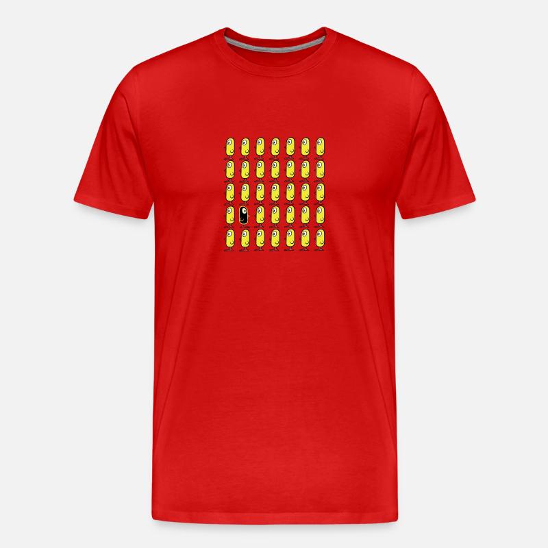 Think different! Vögel Küken - Männer Premium Bio T-Shirt - Rot