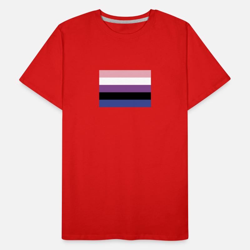 Genderfluid Pride Flag Männer Premium Bio T-Shirt