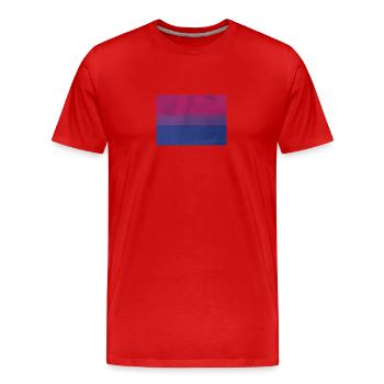 Bi Pride Flag - Männer Premium Bio T-Shirt - Rot - Vorne - Damien (186cm)