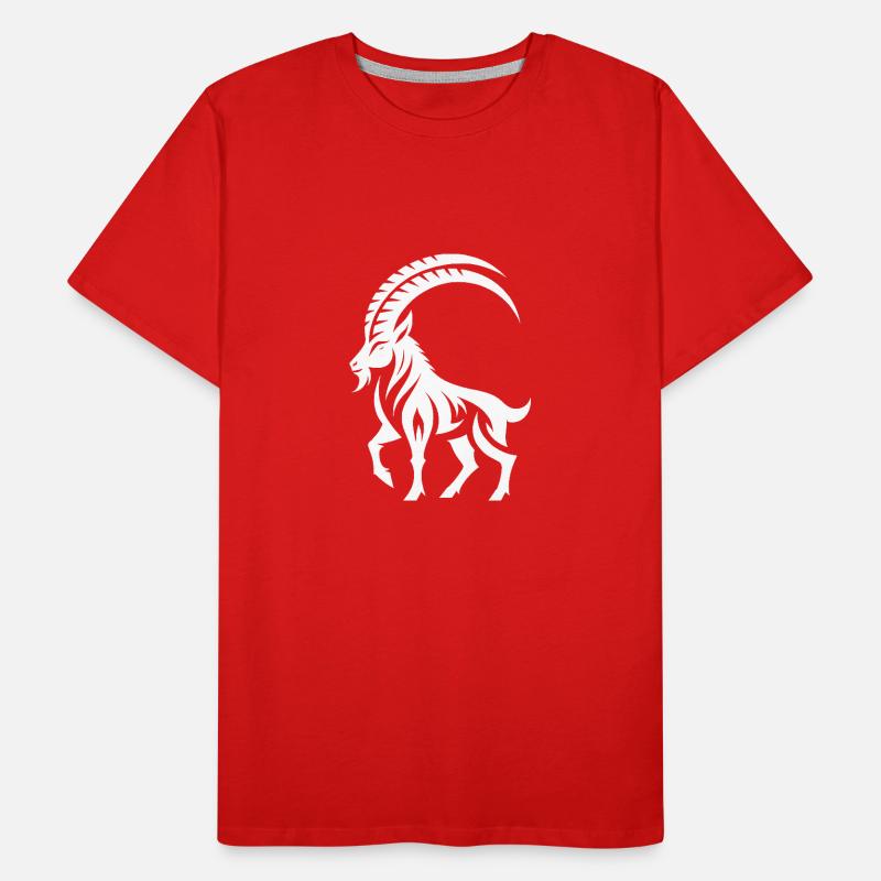 Sternzeichen Tattoo Stolzer Steinbock Männer Premium Bio T-Shirt
