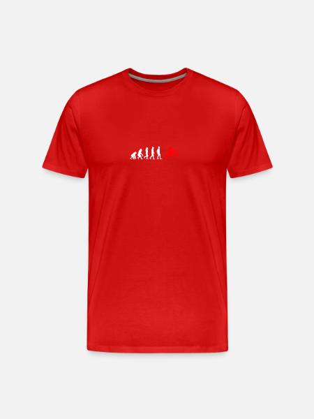EVOLUTION moto motard moto-cross - T-shirt bio Premium Homme - rouge