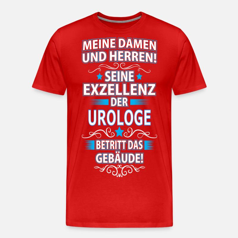 UROLOGE - Männer Premium Bio T-Shirt - Rot