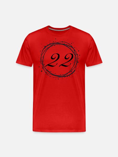 22 - Men's Premium Organic T-Shirt - red