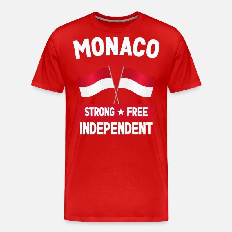 Monaco - Männer Premium Bio T-Shirt - Rot