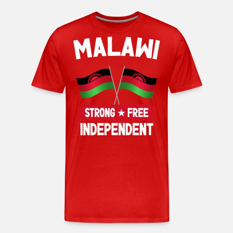 Malawi - Männer Premium Bio T-Shirt - Rot
