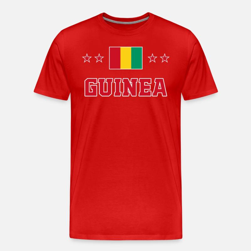 Guinea - Männer Premium Bio T-Shirt - Rot