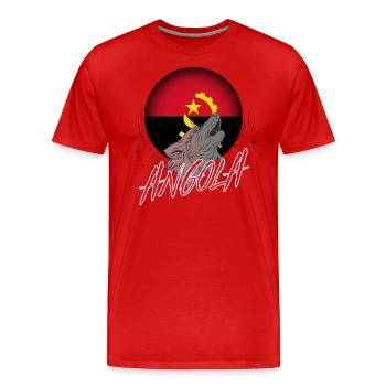 Angola - T-shirt bio Premium Homme - rouge - Devant - Damien (186cm)