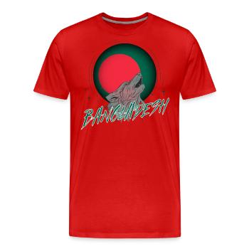 Bangladesch - Männer Premium Bio T-Shirt - Rot - Vorne - Damien (186cm)