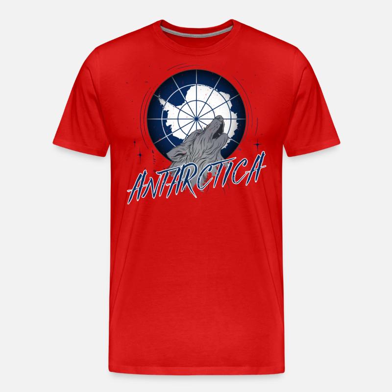 Antarktis - Männer Premium Bio T-Shirt - Rot