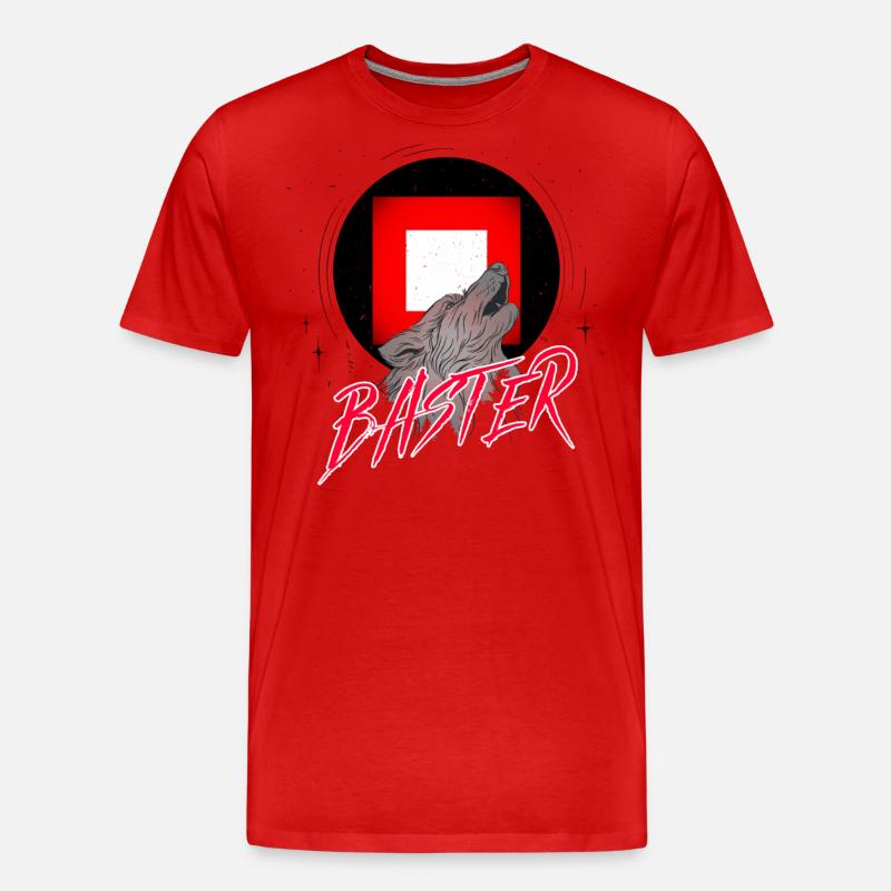 Baster - Männer Premium Bio T-Shirt - Rot
