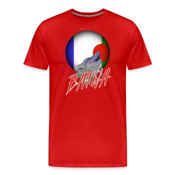 Batwa - T-shirt bio Premium Homme - rouge - Devant - Damien (186cm)