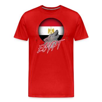Egypt - Men's Premium Organic T-Shirt - red - Front - Damien (186cm)