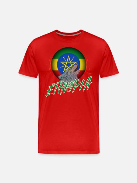 Ethiopia - Men's Premium Organic T-Shirt - red