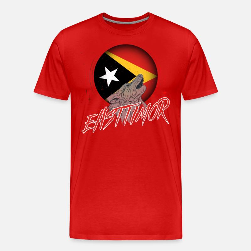 Osttimor - Männer Premium Bio T-Shirt - Rot