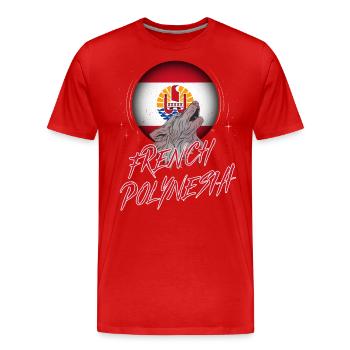 Französisch-Polynesien - Männer Premium Bio T-Shirt - Rot - Vorne - Damien (186cm)
