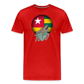Togo - Männer Premium Bio T-Shirt - Rot - Vorne - Damien (186cm)