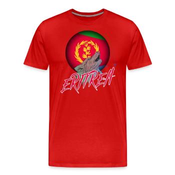 Eritrea - Männer Premium Bio T-Shirt - Rot - Vorne - Damien (186cm)