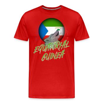 Equatorial Guinea - Men's Premium Organic T-Shirt - red - Front - Damien (186cm)