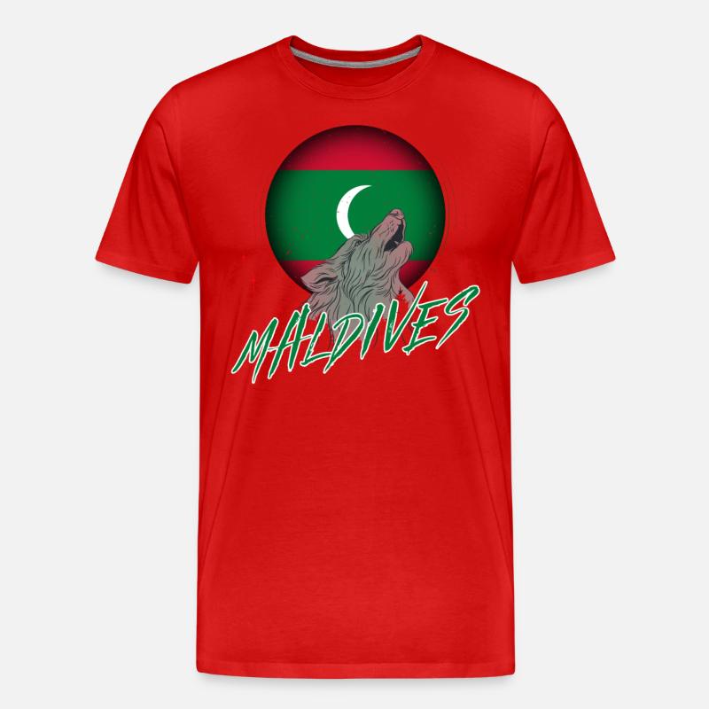 Malediven - Männer Premium Bio T-Shirt - Rot