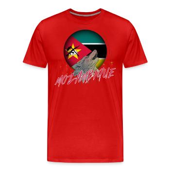 Mozambique - Men's Premium Organic T-Shirt - red - Front - Damien (186cm)