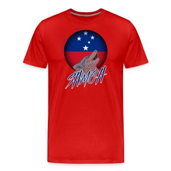 Samoa - Men's Premium Organic T-Shirt - red - Front - Damien (186cm)