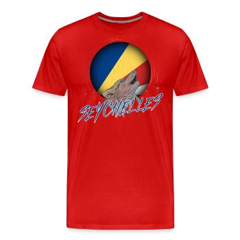 Seychellen - Männer Premium Bio T-Shirt - Rot - Vorne - Damien (186cm)