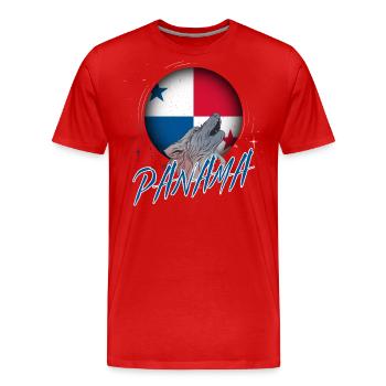 Panama - T-shirt bio Premium Homme - rouge - Devant - Damien (186cm)