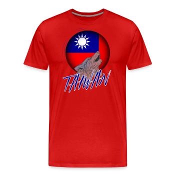 Taiwan - Men's Premium Organic T-Shirt - red - Front - Damien (186cm)
