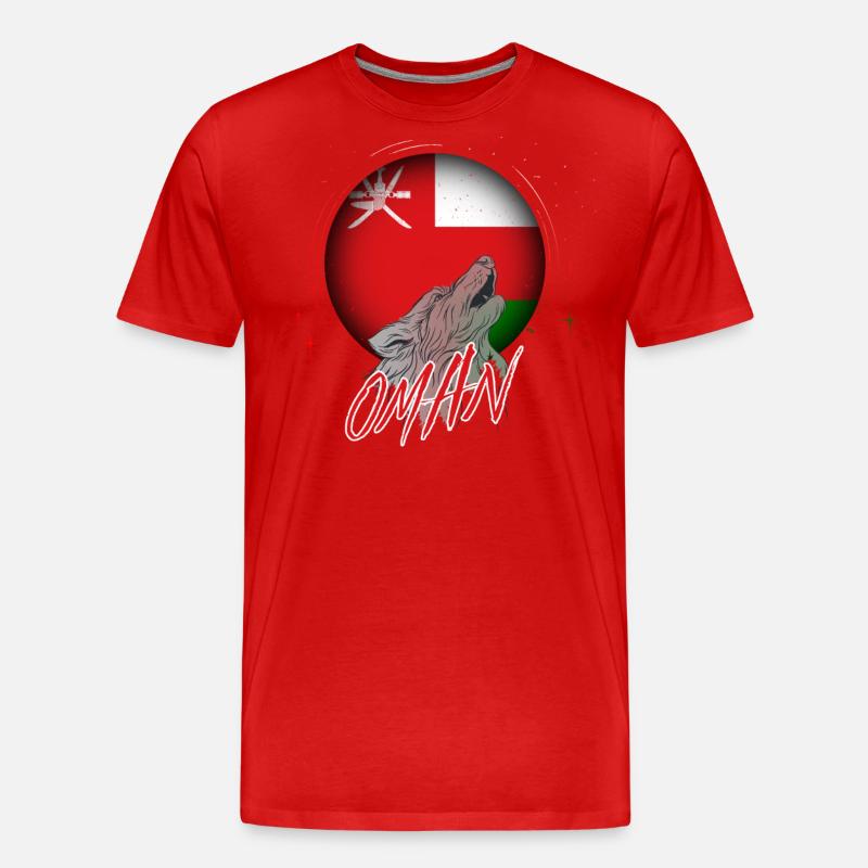 Oman - Männer Premium Bio T-Shirt - Rot
