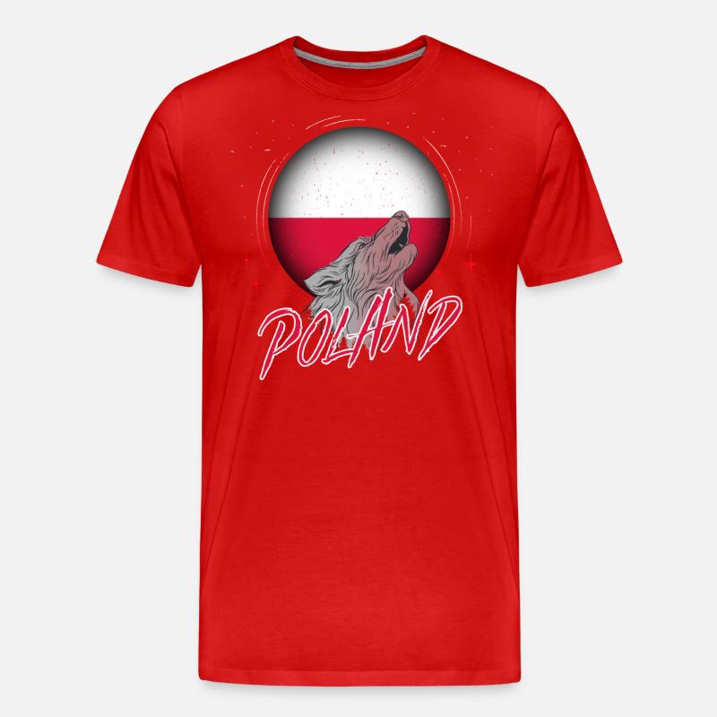 Polen - Männer Premium Bio T-Shirt - Rot
