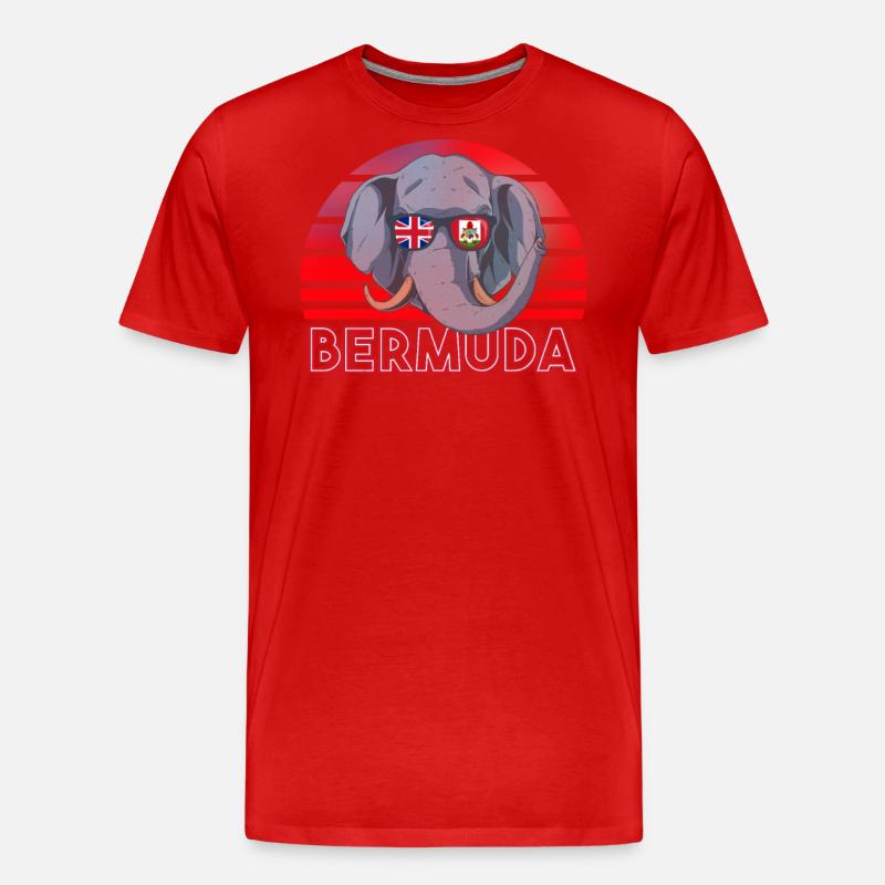 Bermuda - Männer Premium Bio T-Shirt - Rot